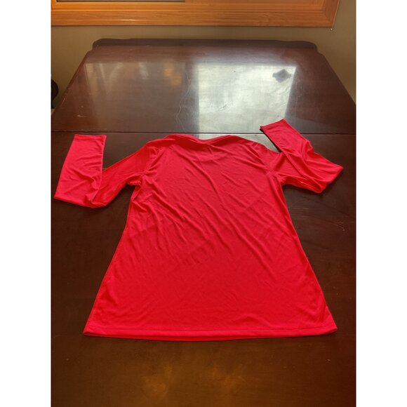 2 Hanes Sport Long Sleeve Pink Womens Shirts Size Medium - Picture 14 of 15